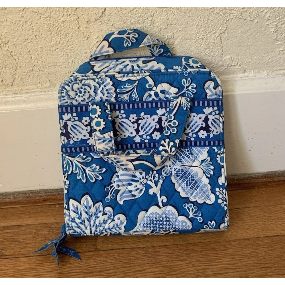 Vera Bradley Toiletry & Makeup Bags – Blue Lagoon & Bali Gold – Retired Prints